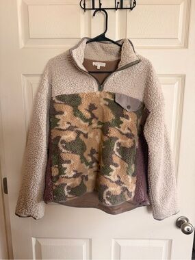 MyTree Sherpa Fleece Pullover Jacket – Size Medium